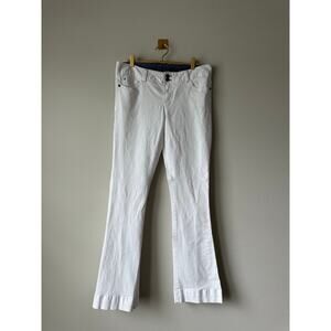 Vintage Y2k Women’s Tommy Hilfiger White Low Rise Flare  Denim Jeans Size 10